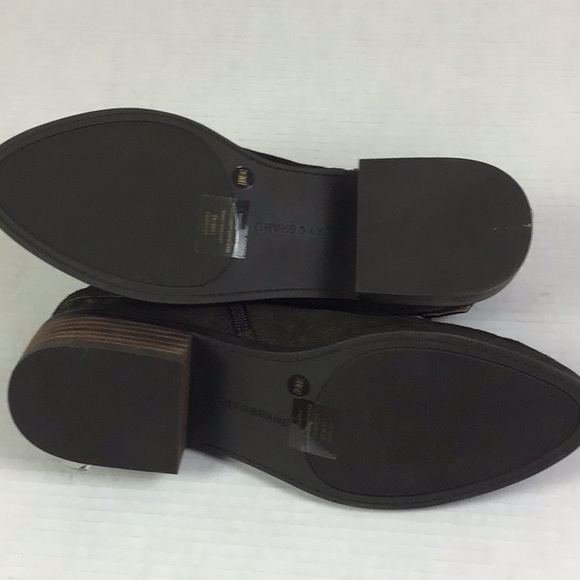 Lucky Brand Gahiro Leather Ankle Cut Out Bootie Brown Women’s 10 - Picture 4 of 10